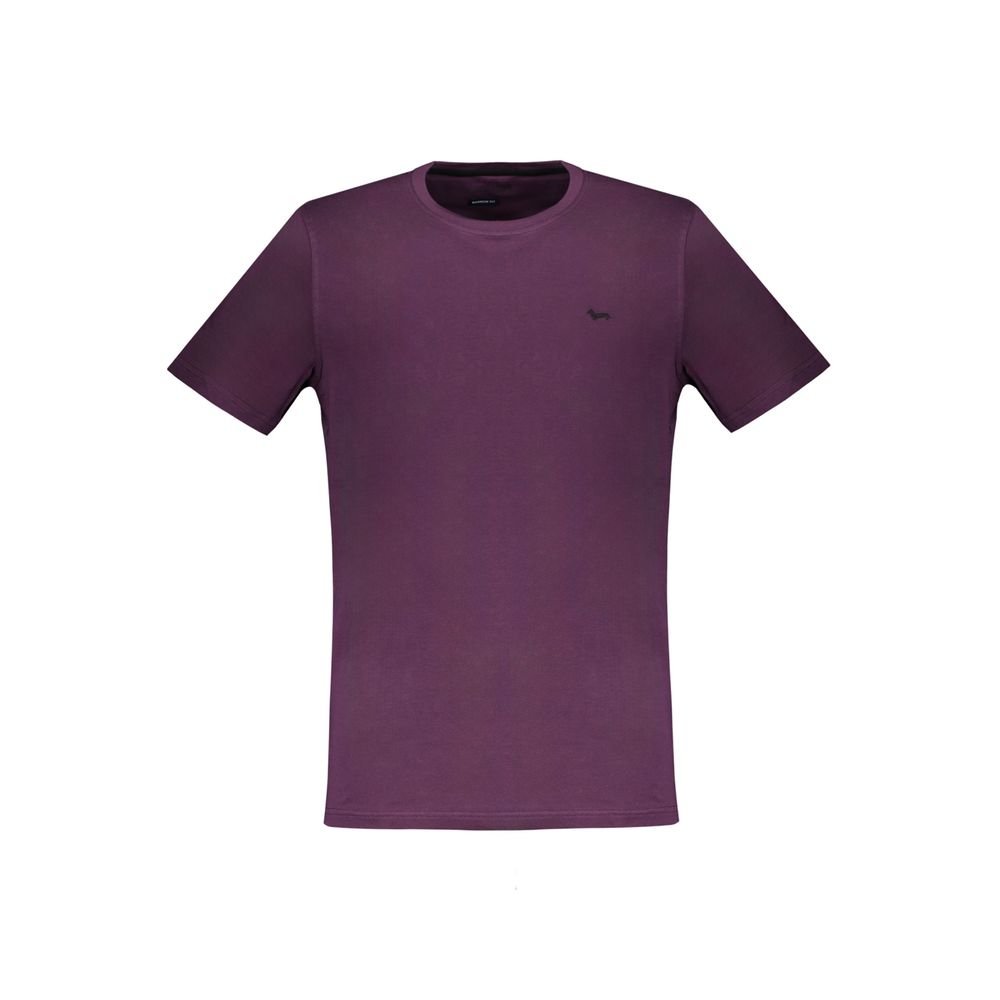 Harmont & Blaine Purple Cotton T-Shirt - The Gentlemen's Vault