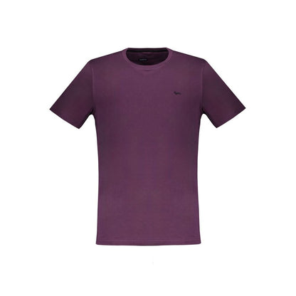 Harmont & Blaine Purple Cotton T-Shirt - The Gentlemen's Vault