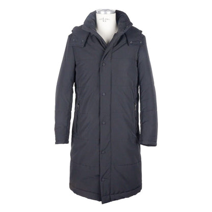 Made in Italy Black Wool Men's Raincoat - The Gentlemen's Vault