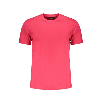 Napapijri Pink Cotton T-Shirt - The Gentlemen's Vault