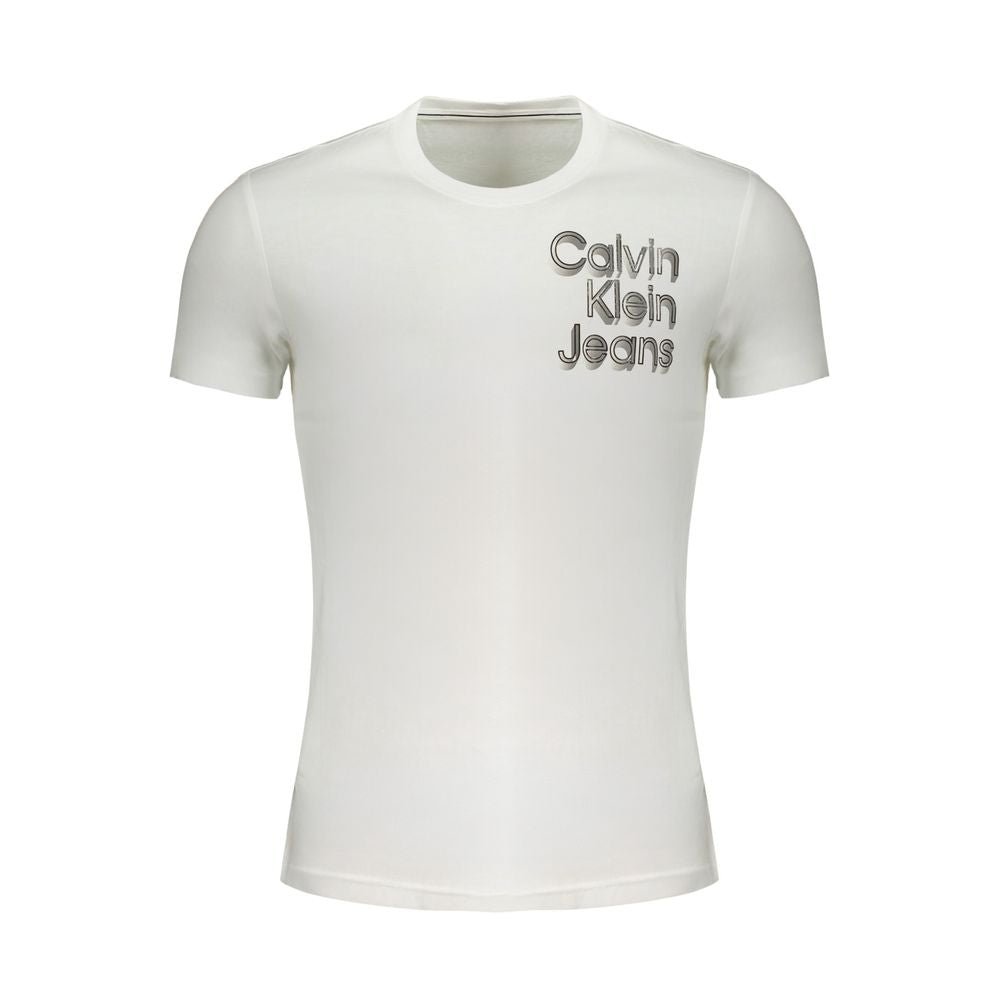 Calvin Klein White Cotton T-Shirt - The Gentlemen's Vault