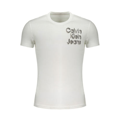 Calvin Klein White Cotton T-Shirt - The Gentlemen's Vault