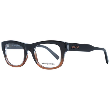 Ermenegildo Zegna Brown Men Glasses Frame - The Gentlemen's Vault