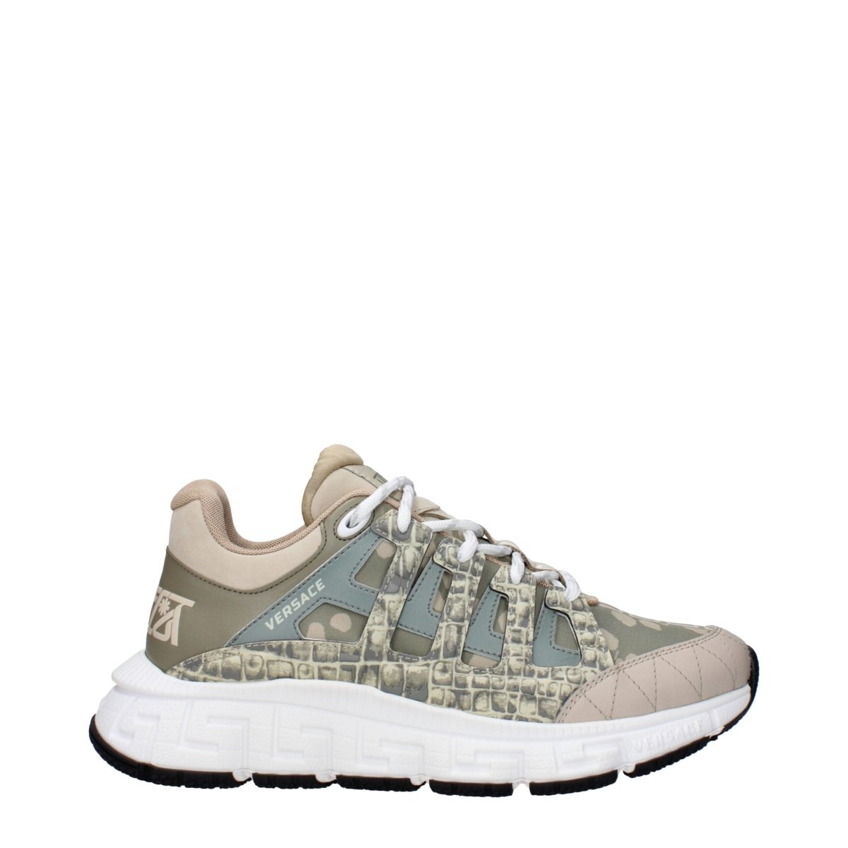 Versace Green Fabric Low Tops - The Gentlemen's Vault