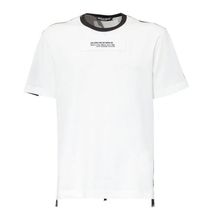 Dolce & Gabbana White Cotton T-Shirt - The Gentlemen's Vault