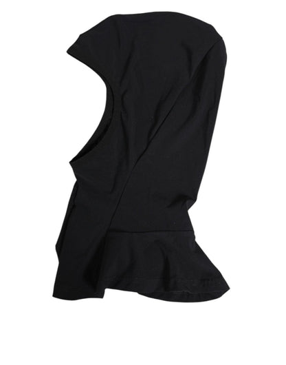 Dolce & Gabbana Black Nylon Elastane Balaclava Hood Face Cover Hat - The Gentlemen's Vault