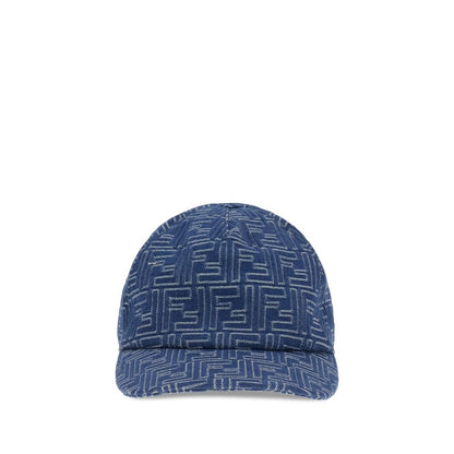 Fendi Denim embroidery Baseball Hat - The Gentlemen's Vault