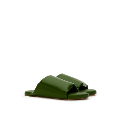 Bottega Veneta Green Leather Slipper - The Gentlemen's Vault