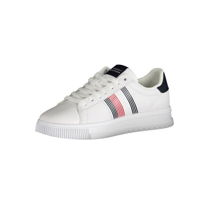 Tommy Hilfiger White Polyester Sneaker - The Gentlemen's Vault