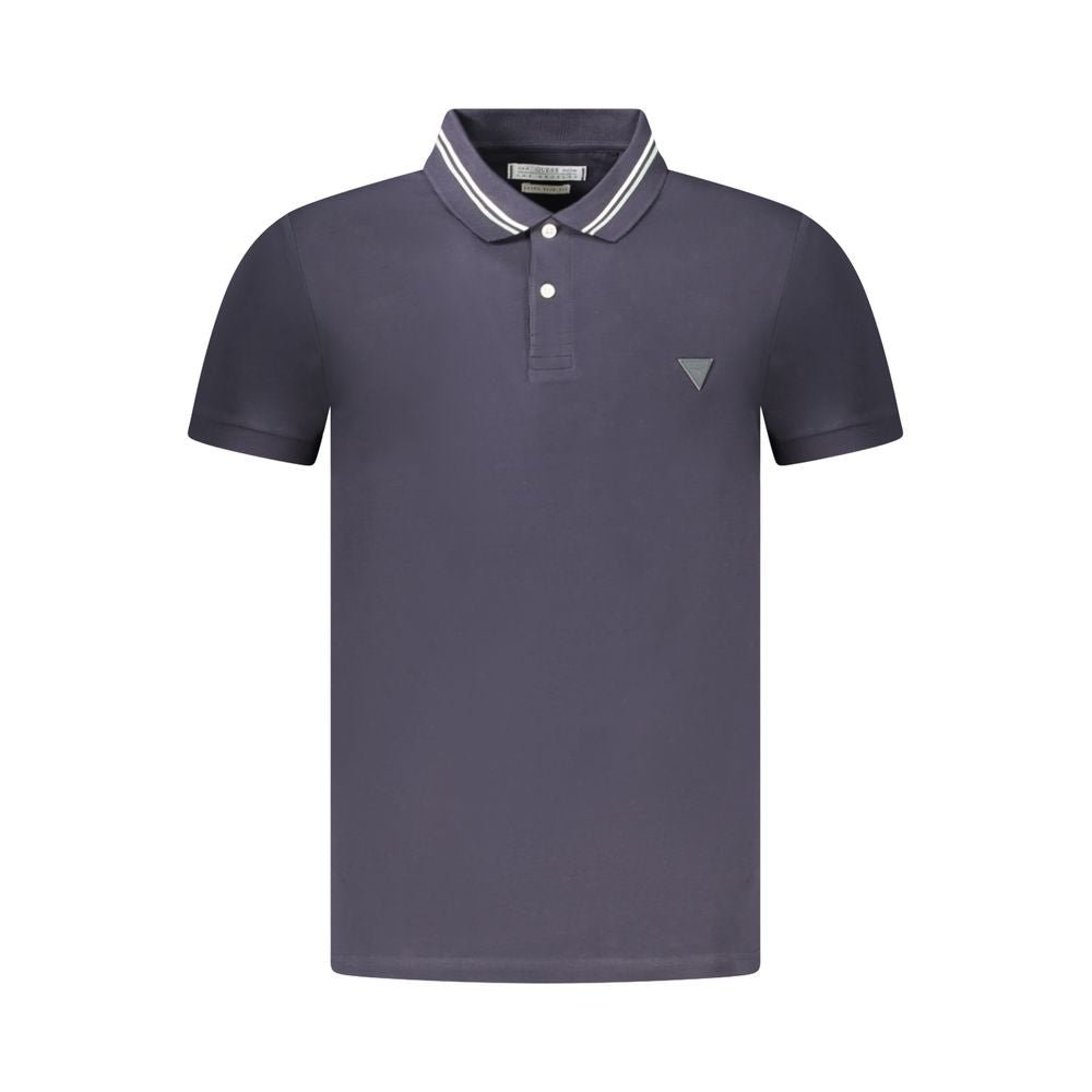 Guess Jeans Blue Cotton Polo Shirt - The Gentlemen's Vault