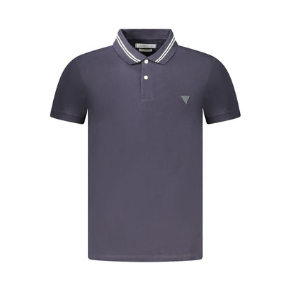 Guess Jeans Blue Cotton Polo Shirt - The Gentlemen's Vault