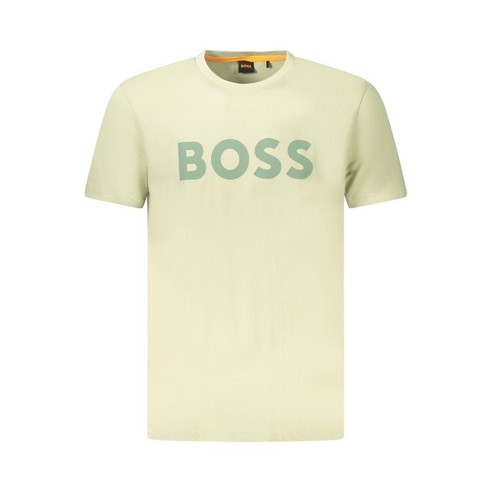 Hugo Boss Green Cotton Men T-Shirt - The Gentlemen's Vault