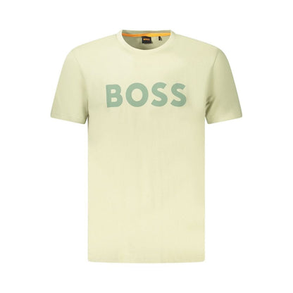 Hugo Boss Green Cotton Men T-Shirt - The Gentlemen's Vault