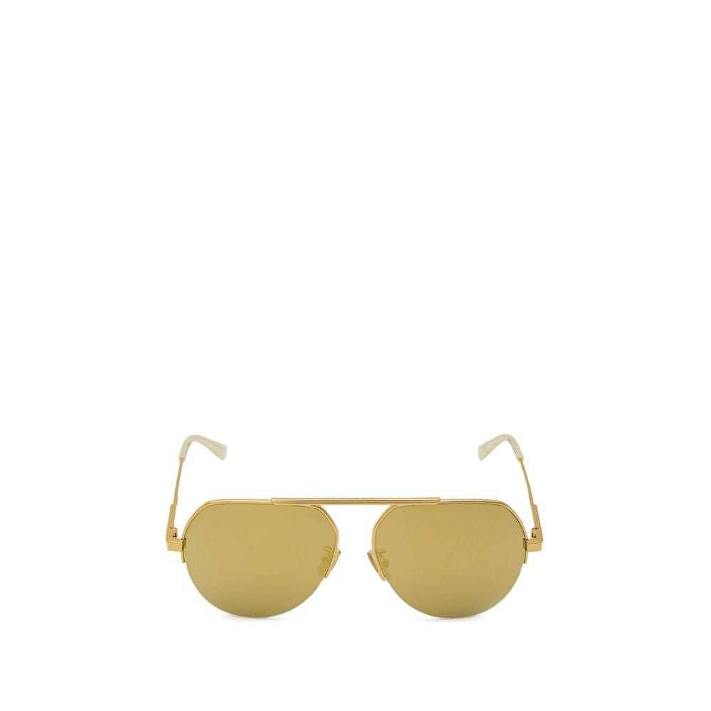 Bottega Veneta Gold Metal Sunglass - The Gentlemen's Vault
