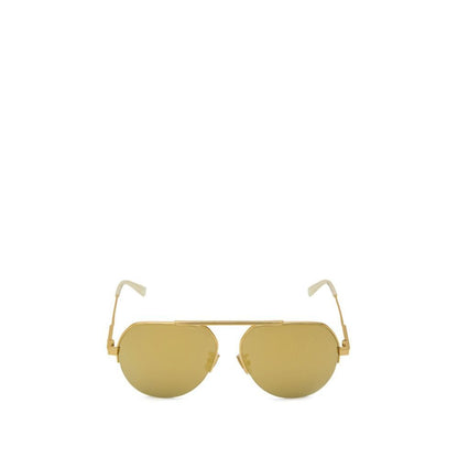 Bottega Veneta Gold Metal Sunglass - The Gentlemen's Vault