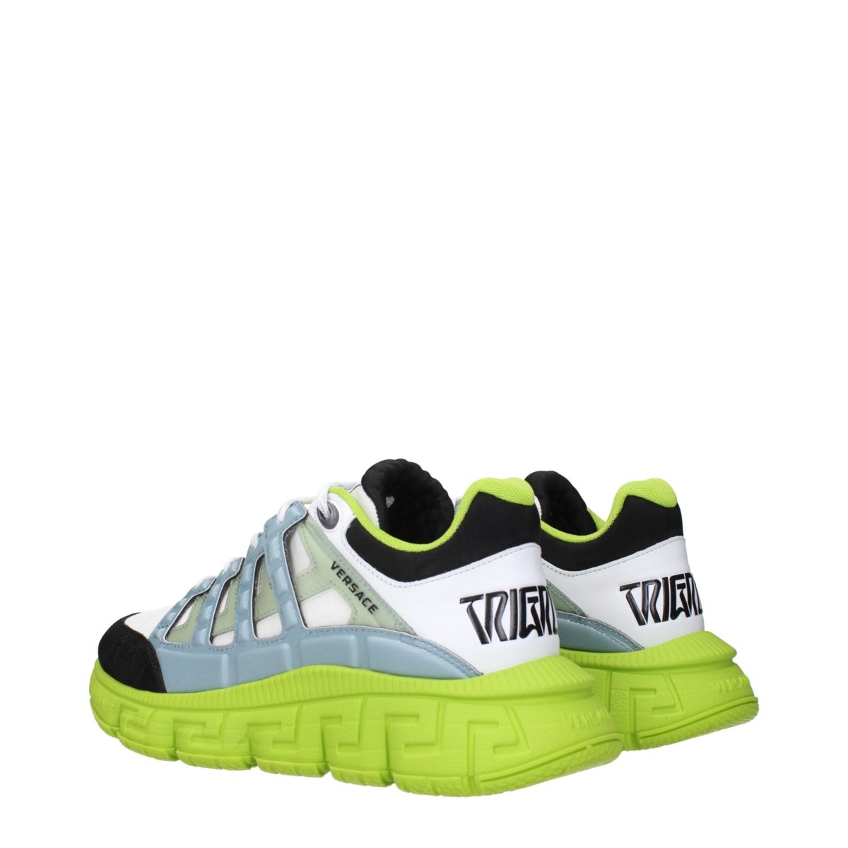 Versace White Fabric Athletic Sneakers - The Gentlemen's Vault