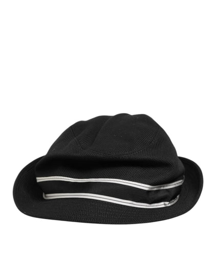 Dolce & Gabbana Black Cotton Polka Dot Lining Fedora Men Hat - The Gentlemen's Vault