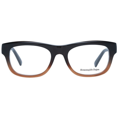 Ermenegildo Zegna Brown Men Glasses Frame - The Gentlemen's Vault