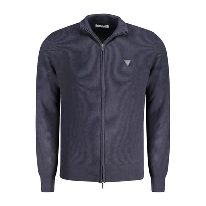Guess Jeans Blue Cotton Sweater - The Gentlemen's Vault