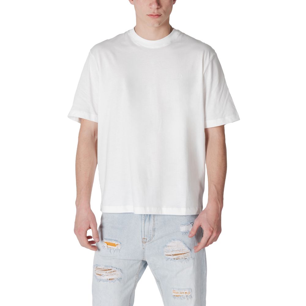 Armani Exchange White Cotton T-Shirt - The Gentlemen's Vault