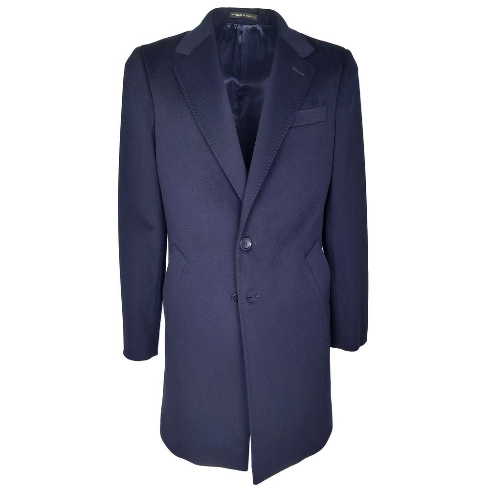 Made in Italy Blue Wool Coat - The Gentlemen's Vault