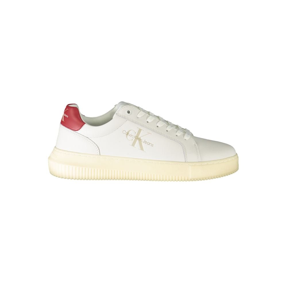 Calvin Klein White Polyester Sneaker - The Gentlemen's Vault