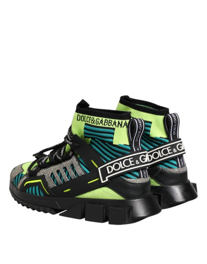 Dolce & Gabbana Multicolor Sorrento Socks Men Sneakers Shoes - The Gentlemen's Vault