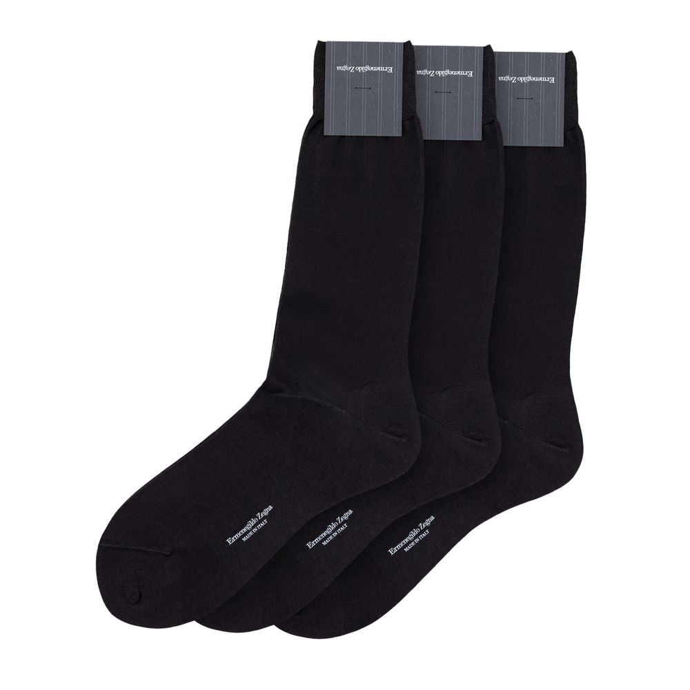 ZEGNA Gray Cotton Sock - The Gentlemen's Vault