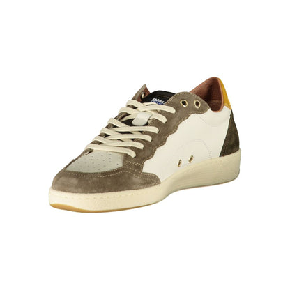 Blauer White Polyester Sneaker - The Gentlemen's Vault