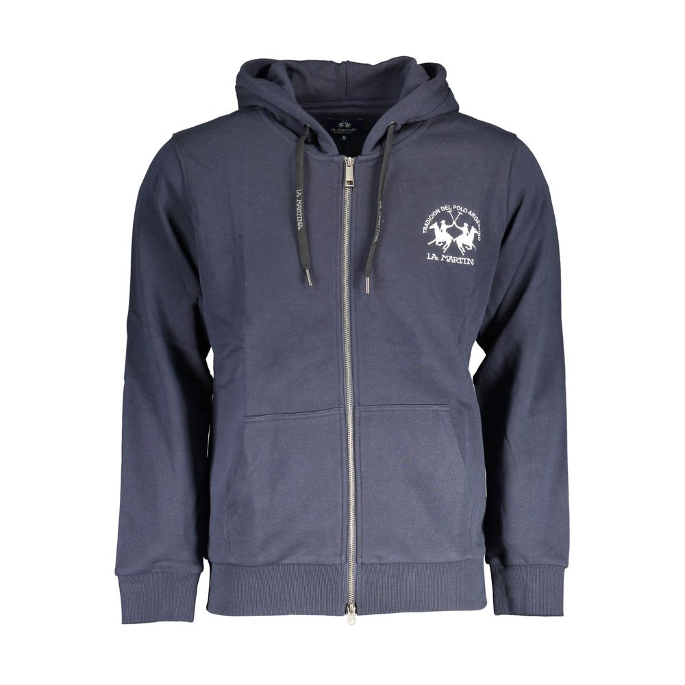 La Martina Blue Cotton Sweater - The Gentlemen's Vault