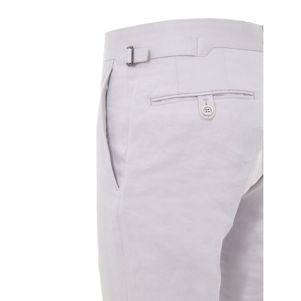 Tom Ford Purple Linen Dress Pants - The Gentlemen's Vault