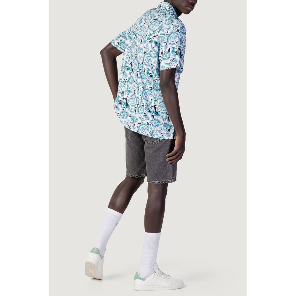 Dickies Blue Cotton Shortsleeve Shirt - The Gentlemen's Vault