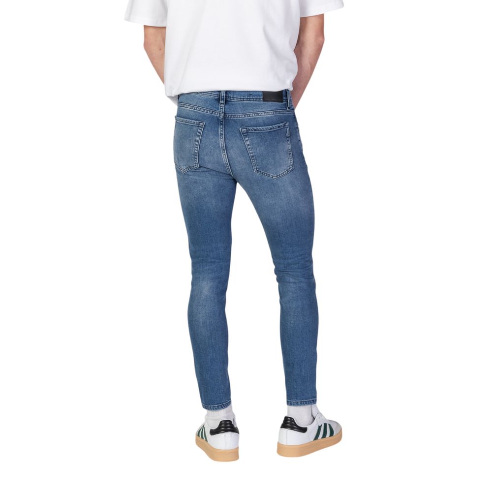 Antony Morato Blue Cotton Skinny Jeans - The Gentlemen's Vault