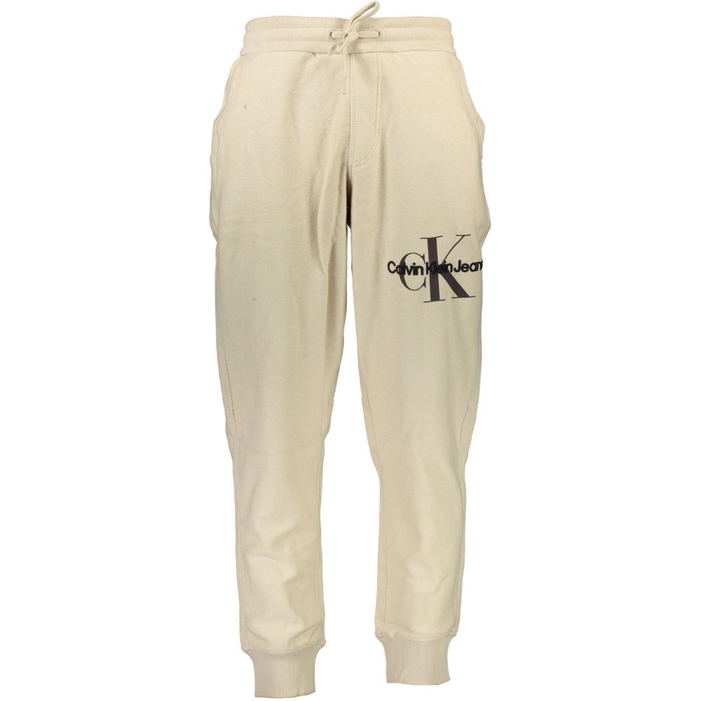 Calvin Klein Beige Cotton Pant - The Gentlemen's Vault