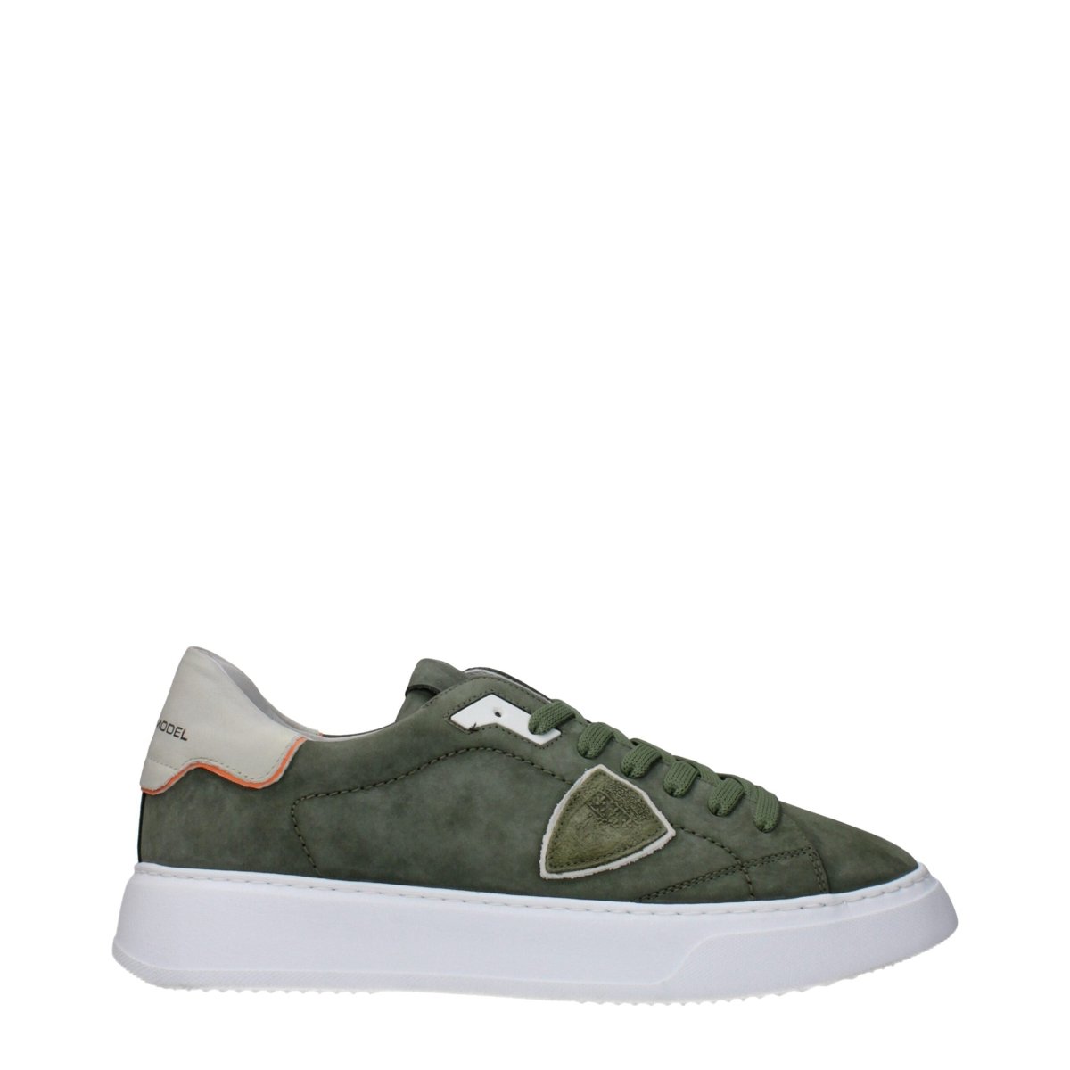 Philippe Model Green Leather Low Tops - The Gentlemen's Vault