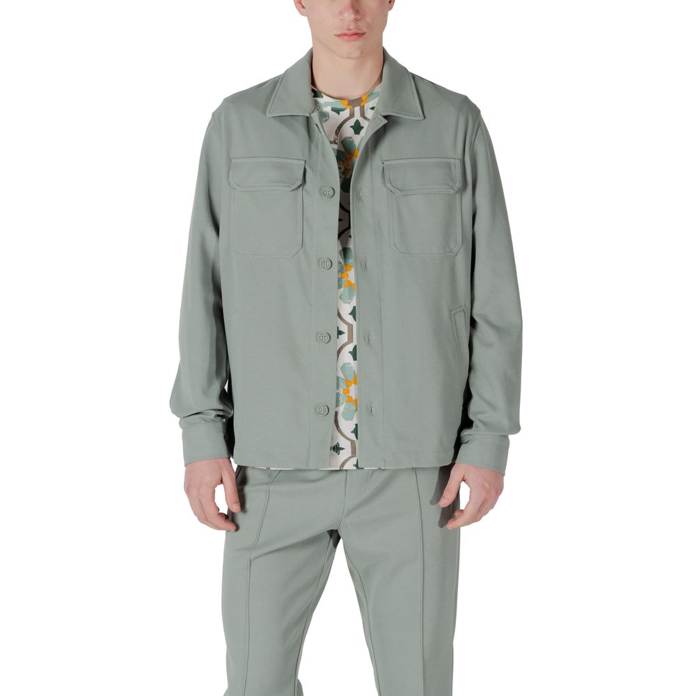 Antony Morato Green Polyester Shirt - The Gentlemen's Vault
