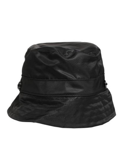 Dolce & Gabbana Black PVC Wide Brim Men Bucket Capello Hat - The Gentlemen's Vault