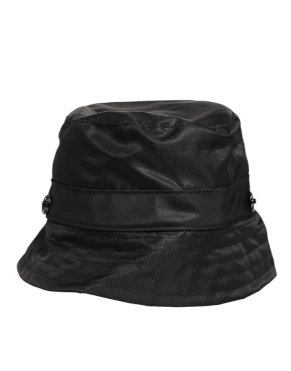 Dolce & Gabbana Black PVC Wide Brim Men Bucket Capello Hat - The Gentlemen's Vault