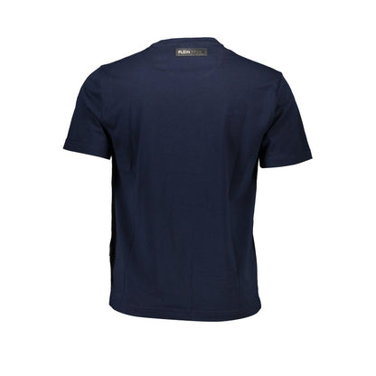 Plein Sport Blue Cotton Men T-Shirt - The Gentlemen's Vault