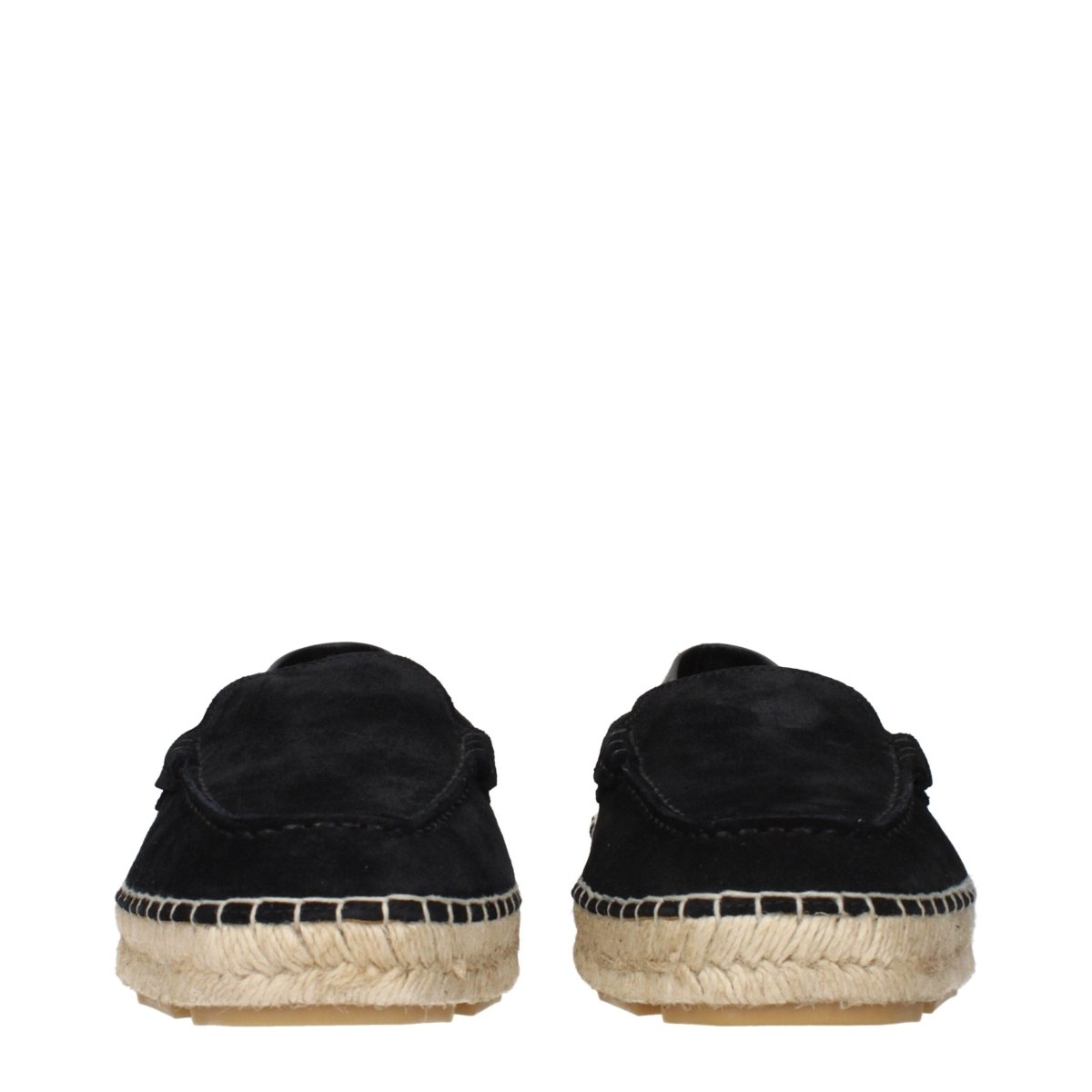 Versace Black Leather Espadrilles - The Gentlemen's Vault
