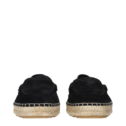 Versace Black Leather Espadrilles - The Gentlemen's Vault
