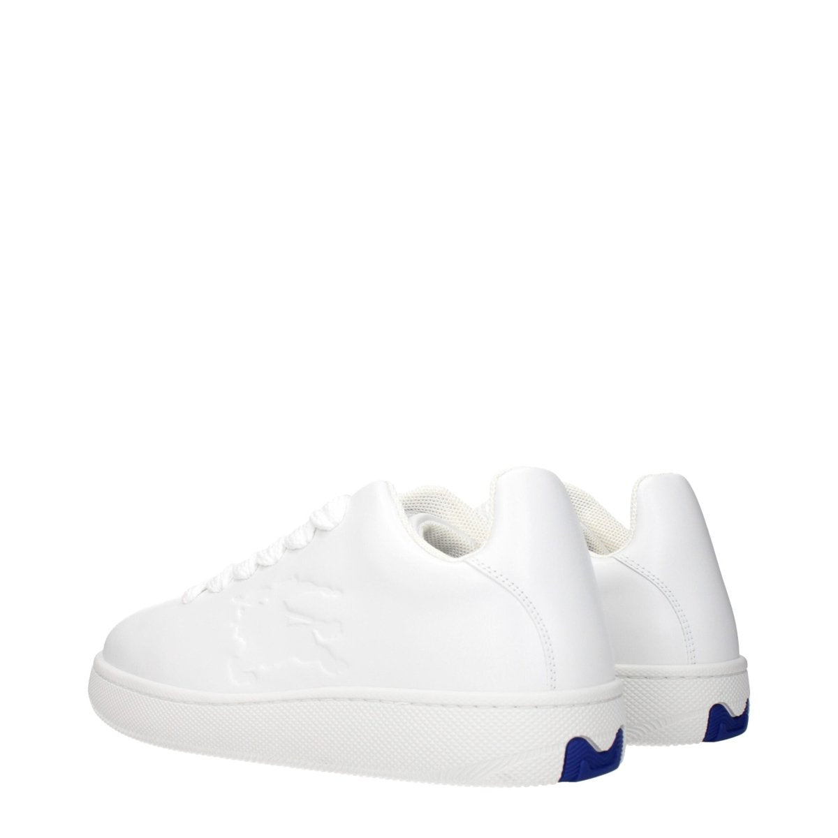 Burberry White Leather Low Tops - The Gentlemen's Vault