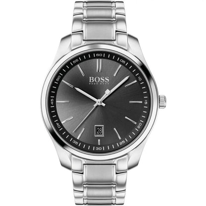 Hugo Boss Gray Stainless Steel Dress Watch - The Gentlemen's Vault