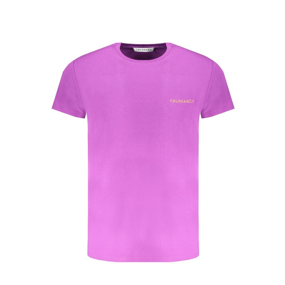 Trussardi Purple Cotton T-Shirt - The Gentlemen's Vault