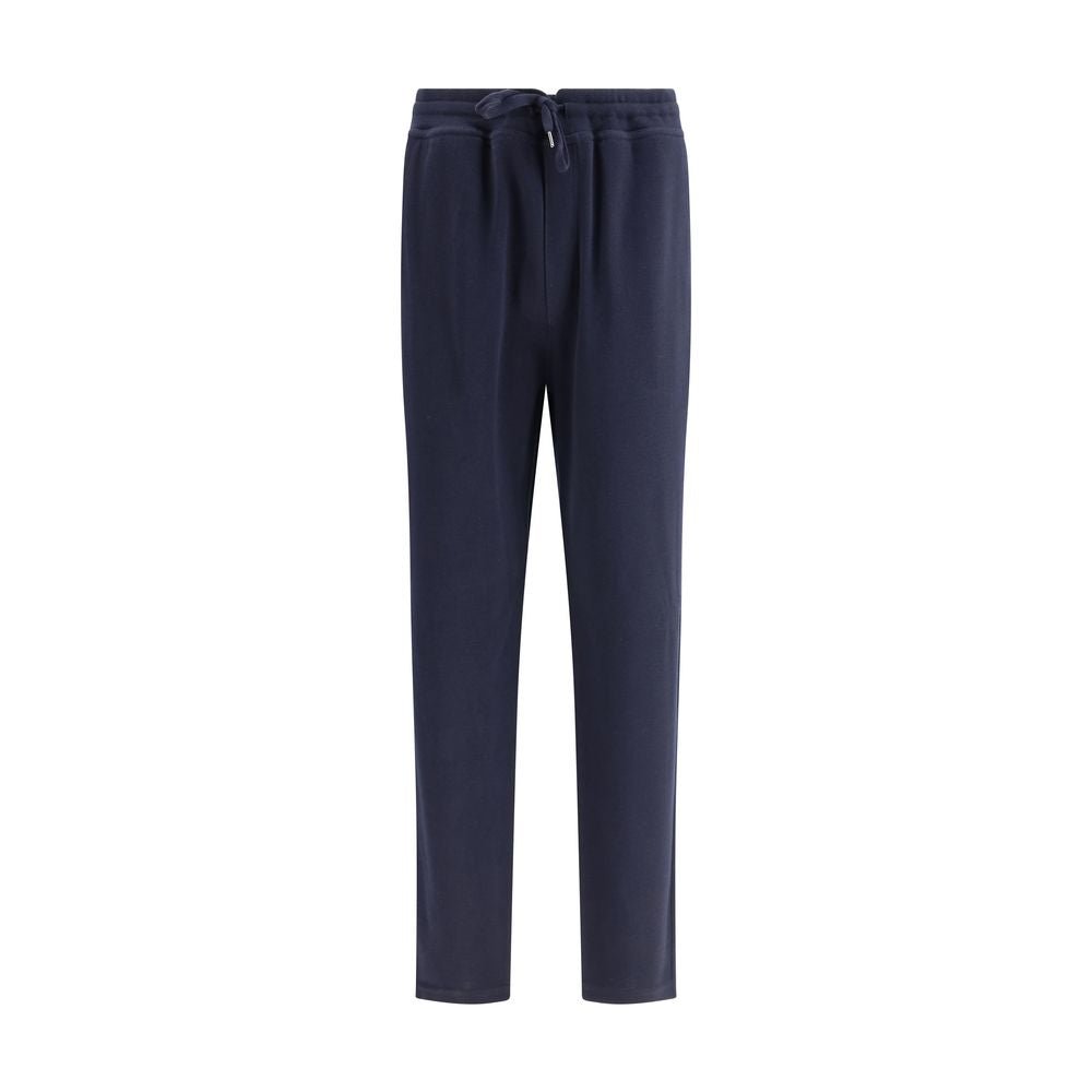Brunello Cucinelli Blue Cashmere Casual Pants - The Gentlemen's Vault