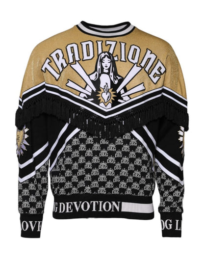 Dolce & Gabbana Multicolor Tradizione E Devotion Sweatshirt Sweater - The Gentlemen's Vault