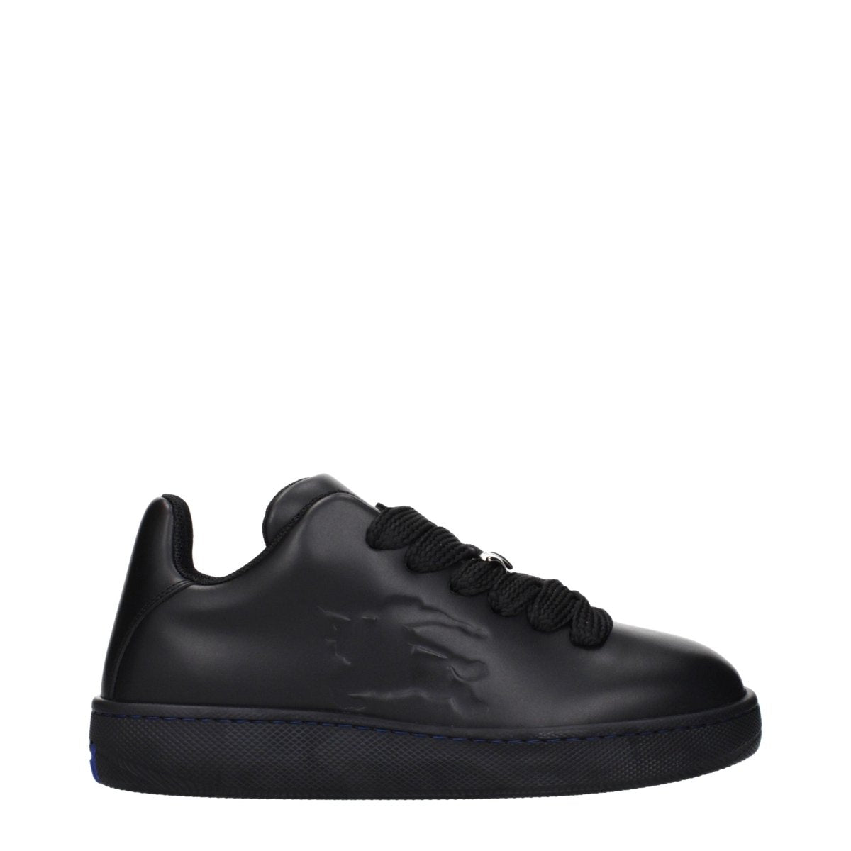 Burberry Black Leather Low Tops - The Gentlemen's Vault