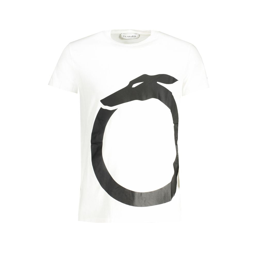 Trussardi White Cotton T-Shirt - The Gentlemen's Vault