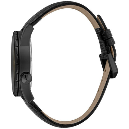 Just Cavalli Black Leather Dress Watch - The Gentlemen's Vault