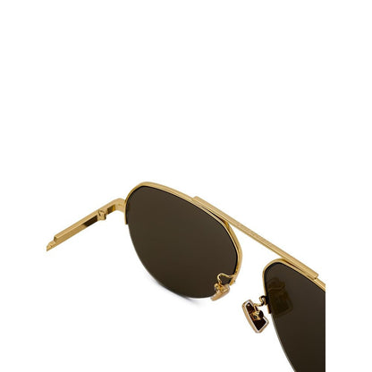 Bottega Veneta Gold Metal Sunglass - The Gentlemen's Vault